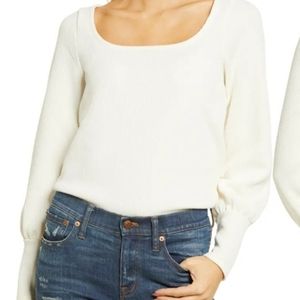 Madewell Ottoman Rib Square Neck Top
